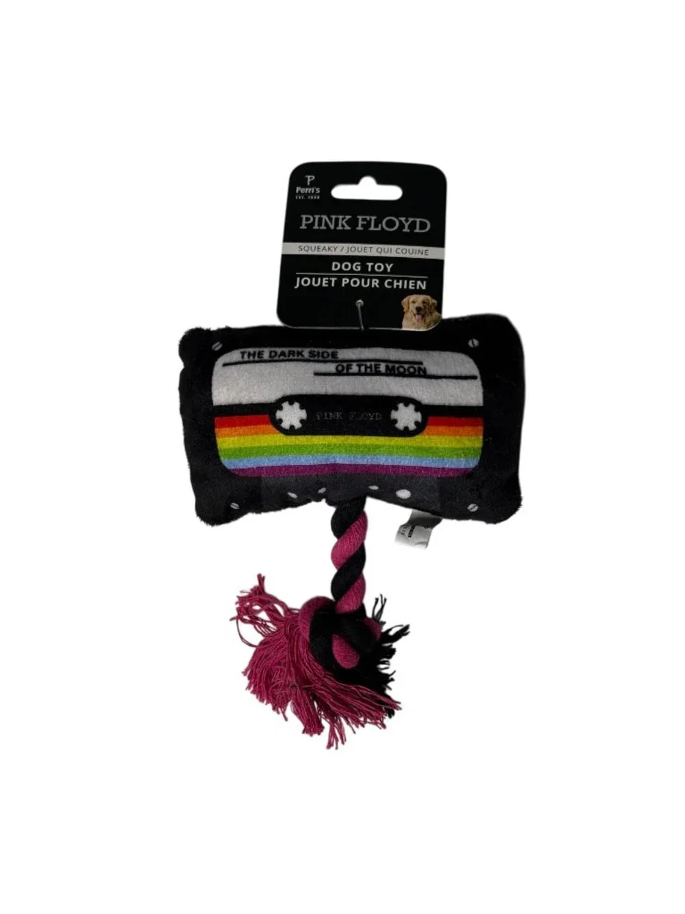 Pink Floyd Dark Side of the Moon Dog Toy Rope Squeaky Plush